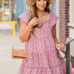 Mini Blooms Ruffle Tiered Dress