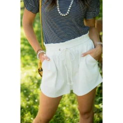 Striped Basic Shorts -Women's Clothing Store BB 6164