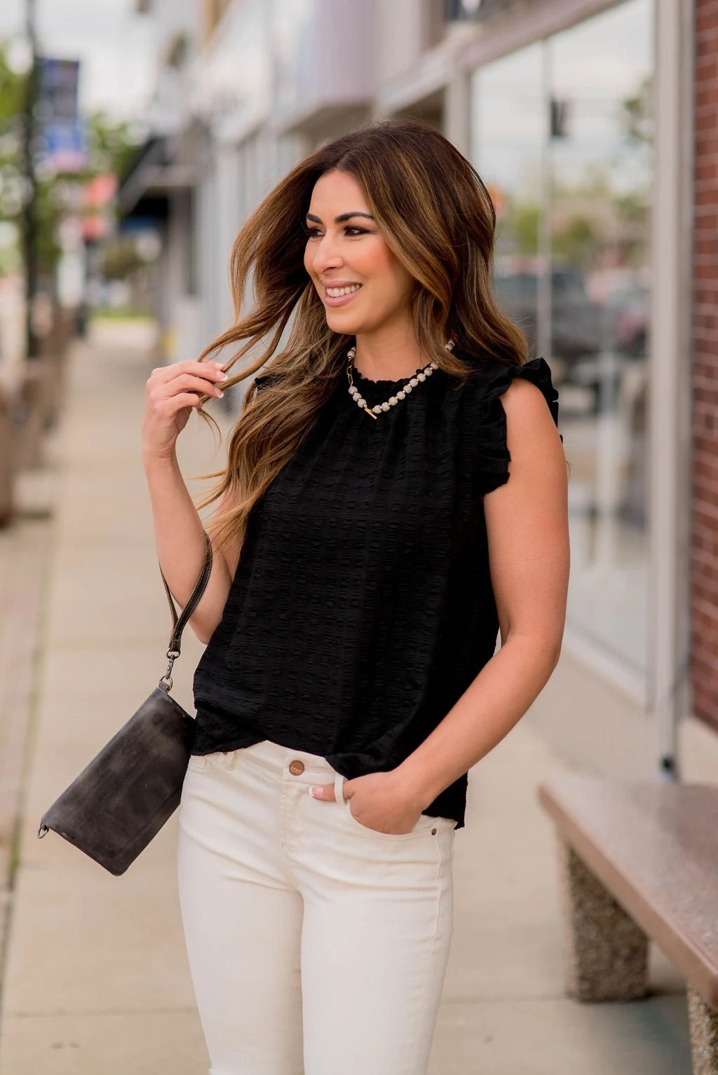 Subtle Textured Flutter Trim Tank 2 Subtle Textured Flutter Trim Tank - Image 2