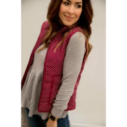 Solid Outlined Polka Dot Vest 26 Solid Outlined Polka Dot Vest -Women's Clothing Store BB 6217