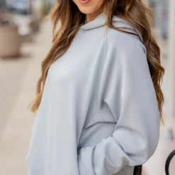 Side Pocket Hooded Sweatshirt -Women's Clothing Store BB 6219 4fe66964 e36c 4b3f 954d f31f19387616