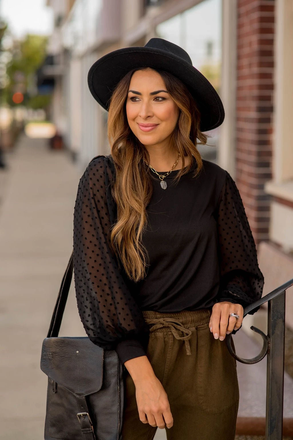 Swiss Dot Long Sleeve Blouse 14 Swiss Dot Long Sleeve Blouse - Image 14