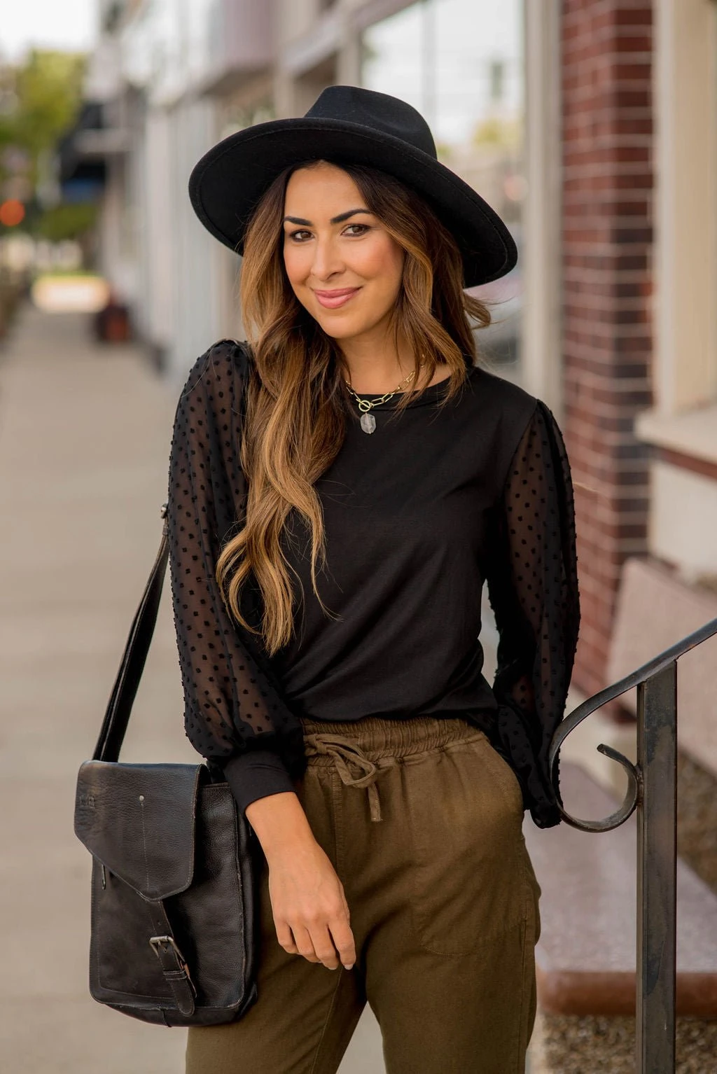 Swiss Dot Long Sleeve Blouse 16 Swiss Dot Long Sleeve Blouse - Image 16