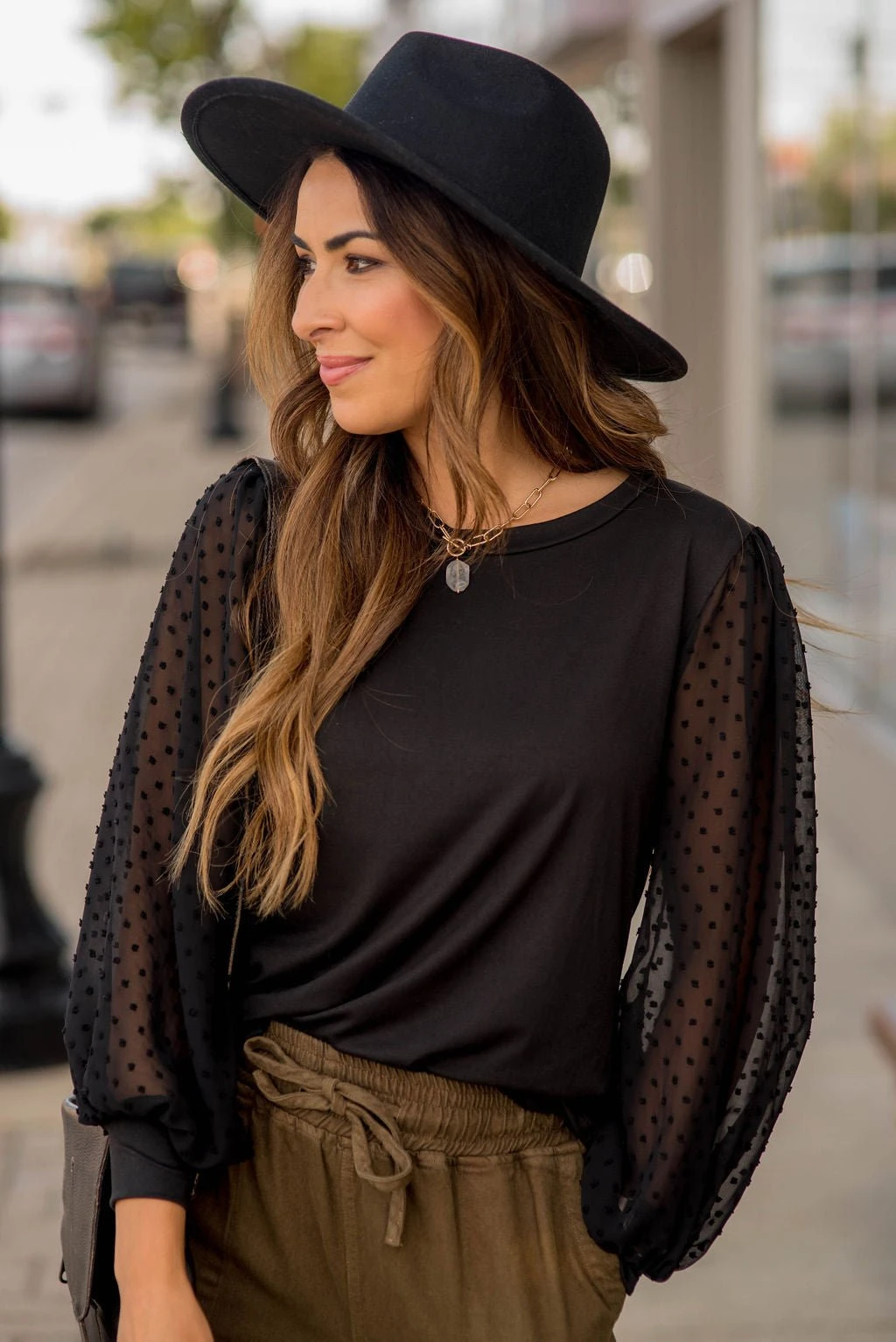 Swiss Dot Long Sleeve Blouse 17 Swiss Dot Long Sleeve Blouse - Image 17