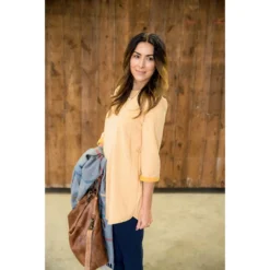 3/4 Cuffed Sleeve Two-Toned Sweatshirt Tunic -Women's Clothing Store BB 6233 cfa28e2f 88c7 490c 943b 9a3c2e603439