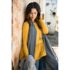 Peplum Long Sleeve Tee -Women's Clothing Store BB 6236