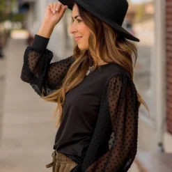 Swiss Dot Long Sleeve Blouse 37 Swiss Dot Long Sleeve Blouse -Women's Clothing Store BB 6239 c7abdc6d 77d8 4757 878d 7b48546e308d 119328