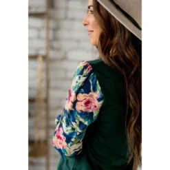 Floral Long Sleeve Blouse -Women's Clothing Store BB 6260 336ef31e df52 4155 a10e adf9cdcb699c