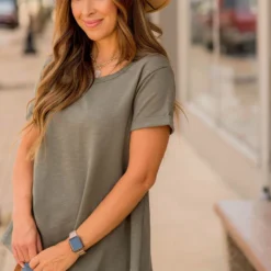 Cuffed Relaxed Swing Tee -Women's Clothing Store BB 6273 f0a9276d 6a25 4da5 acaa 68f54c061bfb 360949