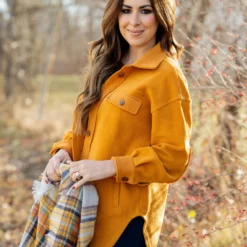 Woven Elbow Patch Shacket 27 Woven Elbow Patch Shacket -Women's Clothing Store BB 6278 172d1cee 59cd 455f aba6 ce768b40870b