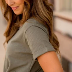 Cuffed Relaxed Swing Tee -Women's Clothing Store BB 6278 5a6559f2 bc0e 469c bd7b e3efcd88dec8 633642