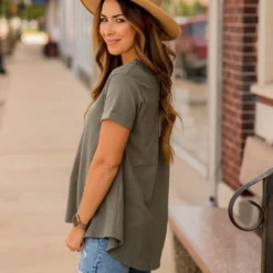 Cuffed Relaxed Swing Tee -Women's Clothing Store BB 6279 b82aaf2c e956 4ef3 bf39 2eb407b55281 426323