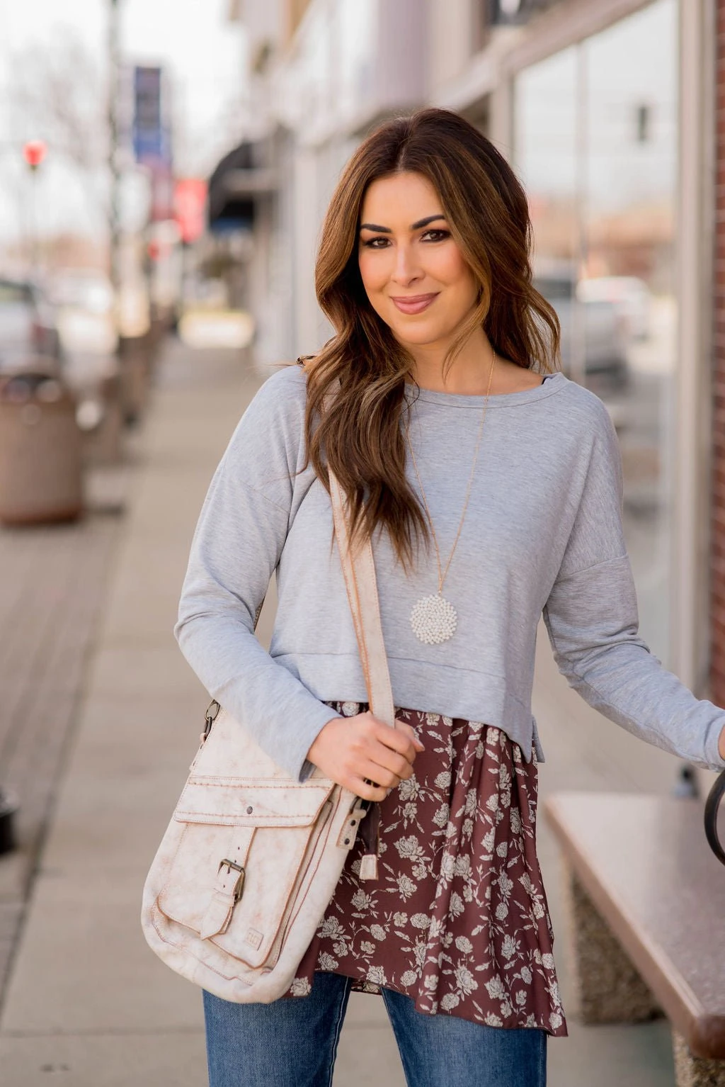 Vintage Floral Blouse Bottom Sweatshirt 8 Vintage Floral Blouse Bottom Sweatshirt - Image 8