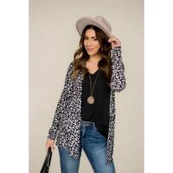 Short Lightweight Leopard Print Cardigan -Women's Clothing Store BB 6346 c658efd9 7c6f 418d af44 18407ae3908a