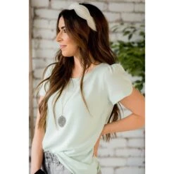 Capped Two Scallop Sleeve Tee 36 Capped Two Scallop Sleeve Tee -Women's Clothing Store BB 6354 a78fddc7 dc9b 4622 9ab3 9da6259e7278