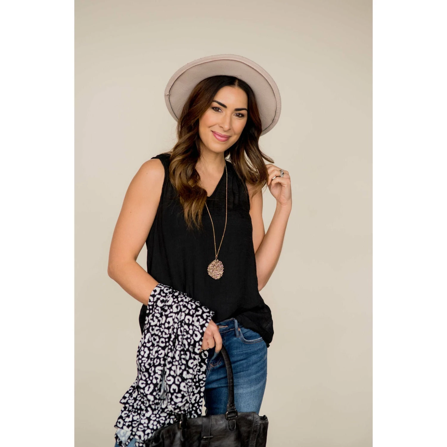 Ruched Tissue V-Neck Tank 3 Ruched Tissue V-Neck Tank - Image 3