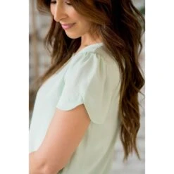 Capped Two Scallop Sleeve Tee 37 Capped Two Scallop Sleeve Tee -Women's Clothing Store BB 6359 0460abba 91e6 492a 8eec d2bb71cd7229