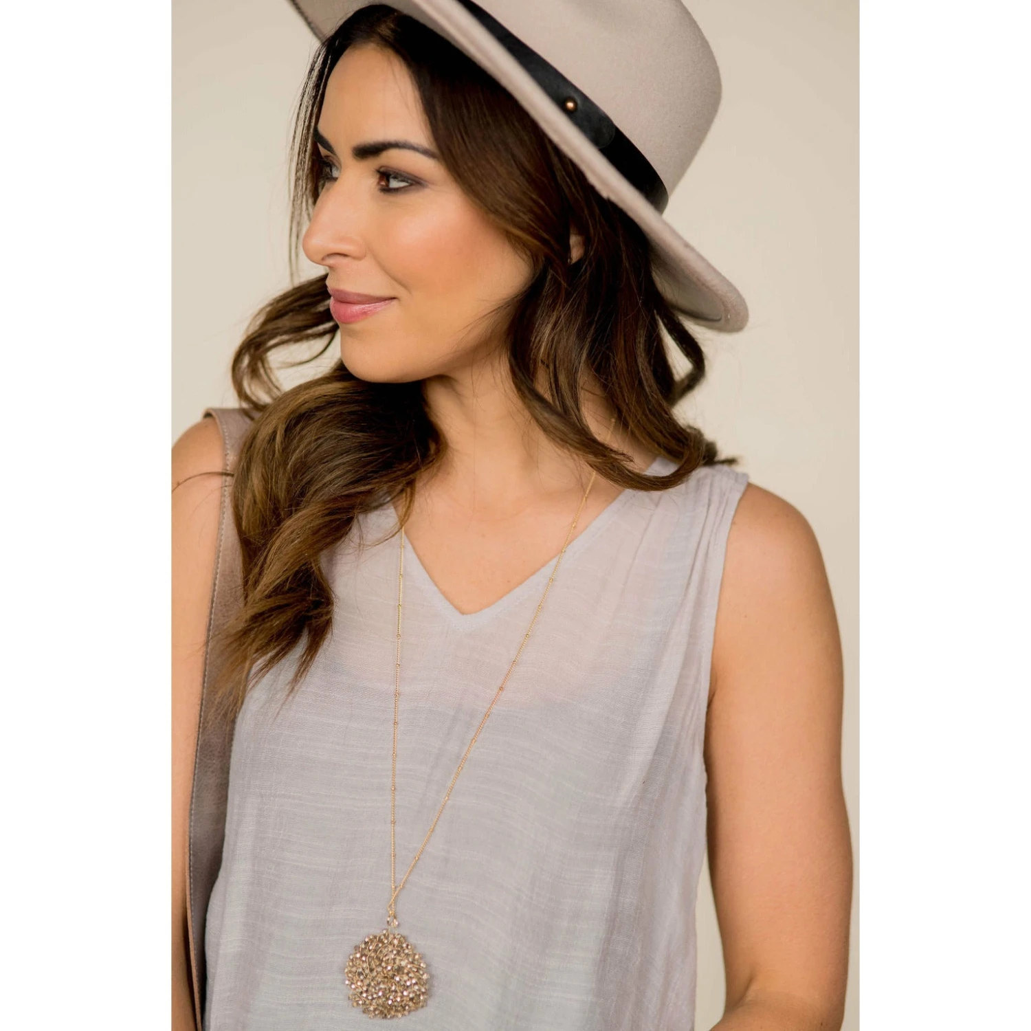 Ruched Tissue V-Neck Tank 12 Ruched Tissue V-Neck Tank - Image 12