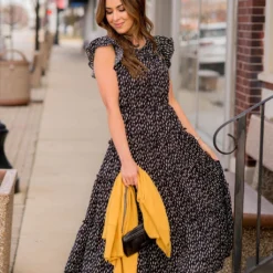 Spectacular Speckled Tiered Midi -Women's Clothing Store BB 6398 b01895b3 5dec 4ed7 b733 0bef9b9a95cd 871464