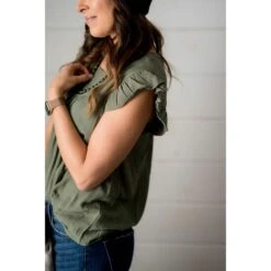 Bib Flutter Sleeve Blouse 14 Bib Flutter Sleeve Blouse -Women's Clothing Store BB 6411 4697543a 6c32 4221 ad15 b22d5cb2c0e2