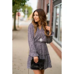 Jungle Party Leopard V Dress -Women's Clothing Store BB 6417