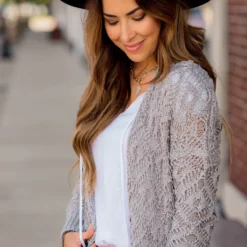 Diamond Knit Tunic Cardigan -Women's Clothing Store BB 6423 3ce23118 29cd 4e88 baae 71678b6fb838 835083