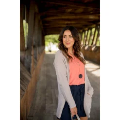 Heavy Knit Textured Cardigan -Women's Clothing Store BB 6457