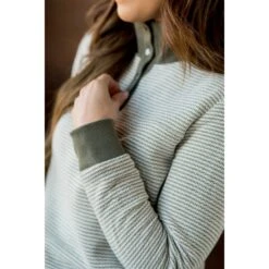 Zig Zag Button Up Pullover -Women's Clothing Store BB 6467 71513689 901d 438b 9f0a d614ac2ce0db