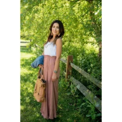 Cinch Waisted Colored Bottom Tank Maxi -Women's Clothing Store BB 6525 579387