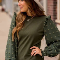 Textured Dot Sleeve Blouse 27 Textured Dot Sleeve Blouse -Women's Clothing Store BB 6535 d6306057 70dc 4ac4 adc8 cf2cd3ac343f 222165