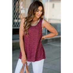 Polka Dot Front Tank 32 Polka Dot Front Tank -Women's Clothing Store BB 6539