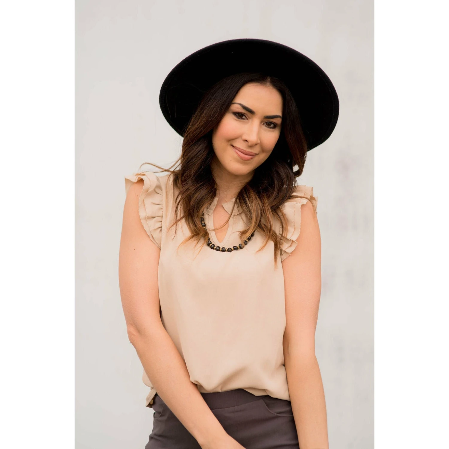 V-Neck Ruffle Tank 14 V-Neck Ruffle Tank - Image 14