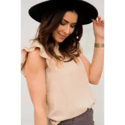 V-Neck Ruffle Tank 34 V-Neck Ruffle Tank -Women's Clothing Store BB 6549