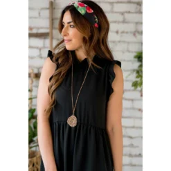 Dressy Ruffle Trim Maxi Dress -Women's Clothing Store BB 6587 e7082426 0778 4aee 909c 9e5a119a7766