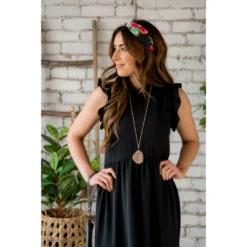 Dressy Ruffle Trim Maxi Dress -Women's Clothing Store BB 6592 3b8cf64b 8e28 4904 a28a df1a7ecd3a3d