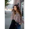 Journey With Leopards Tie Blouse
