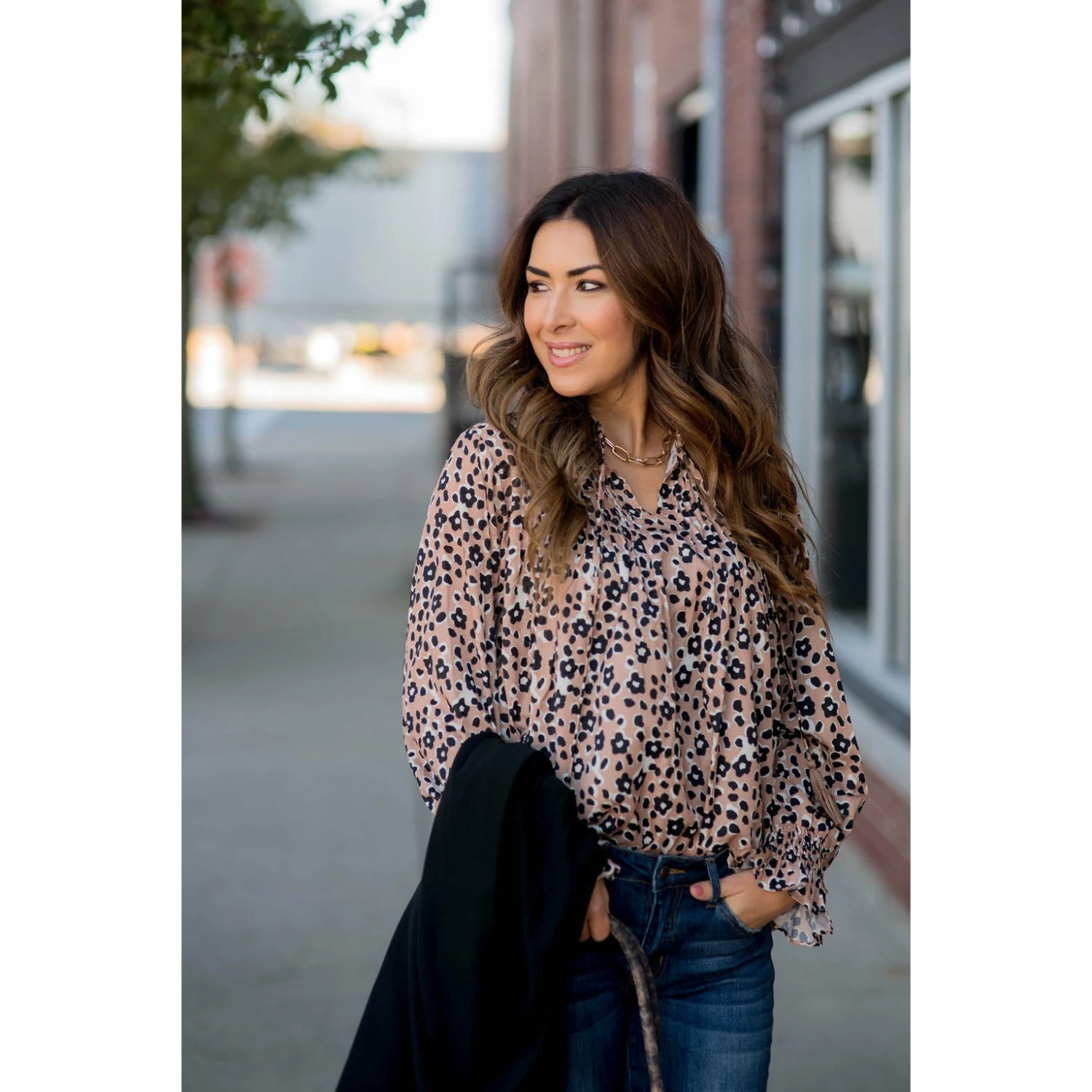 Journey With Leopards Tie Blouse 1 Journey With Leopards Tie Blouse