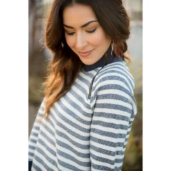 Thick Striped Side Zip Wrap Sweatshirt 33 Thick Striped Side Zip Wrap Sweatshirt -Women's Clothing Store BB 6640 1e6da858 42c3 4a3d b5a1 d670181d7b24