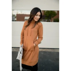 Hoodie Tunic Dress -Women's Clothing Store BB 6648 1