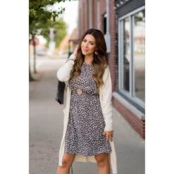 Chic & Classy Cheetah Ruffle Sleeve Dress -Women's Clothing Store BB 6682 07c4dac4 99e7 4080 9ba6 e6d9440a80b7