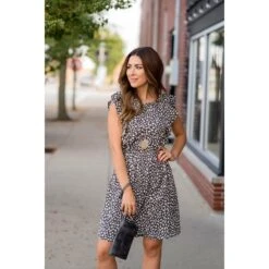 Chic & Classy Cheetah Ruffle Sleeve Dress -Women's Clothing Store BB 6694 1fc8a567 9d38 4141 a288 e7ee3ec17718
