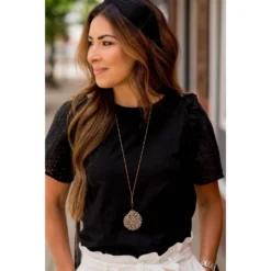 Eyelet Short Sleeve Blouse 18 Eyelet Short Sleeve Blouse -Women's Clothing Store BB 6703 0c11df0c 9c68 421d bd4a 295dfd352fcc