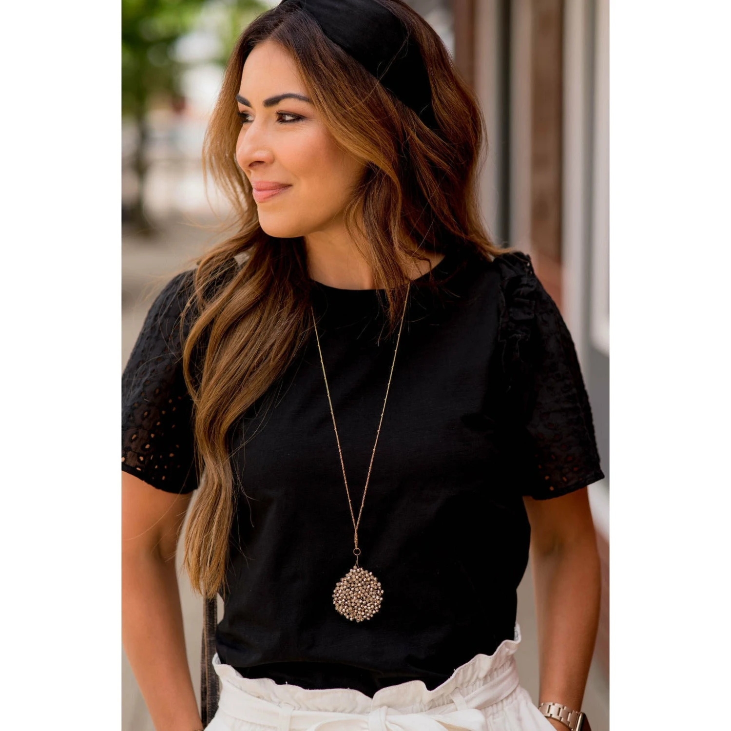 Eyelet Short Sleeve Blouse 6 Eyelet Short Sleeve Blouse - Image 6