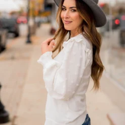 Textured Dot Sleeve Blouse 30 Textured Dot Sleeve Blouse -Women's Clothing Store BB 6710 bb0b0159 da23 42ab ac32 36ce6cbc7c7e 104762