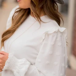 Textured Dot Sleeve Blouse 31 Textured Dot Sleeve Blouse -Women's Clothing Store BB 6715 b630fa17 f111 4259 87b9 af59f69a252d 382764