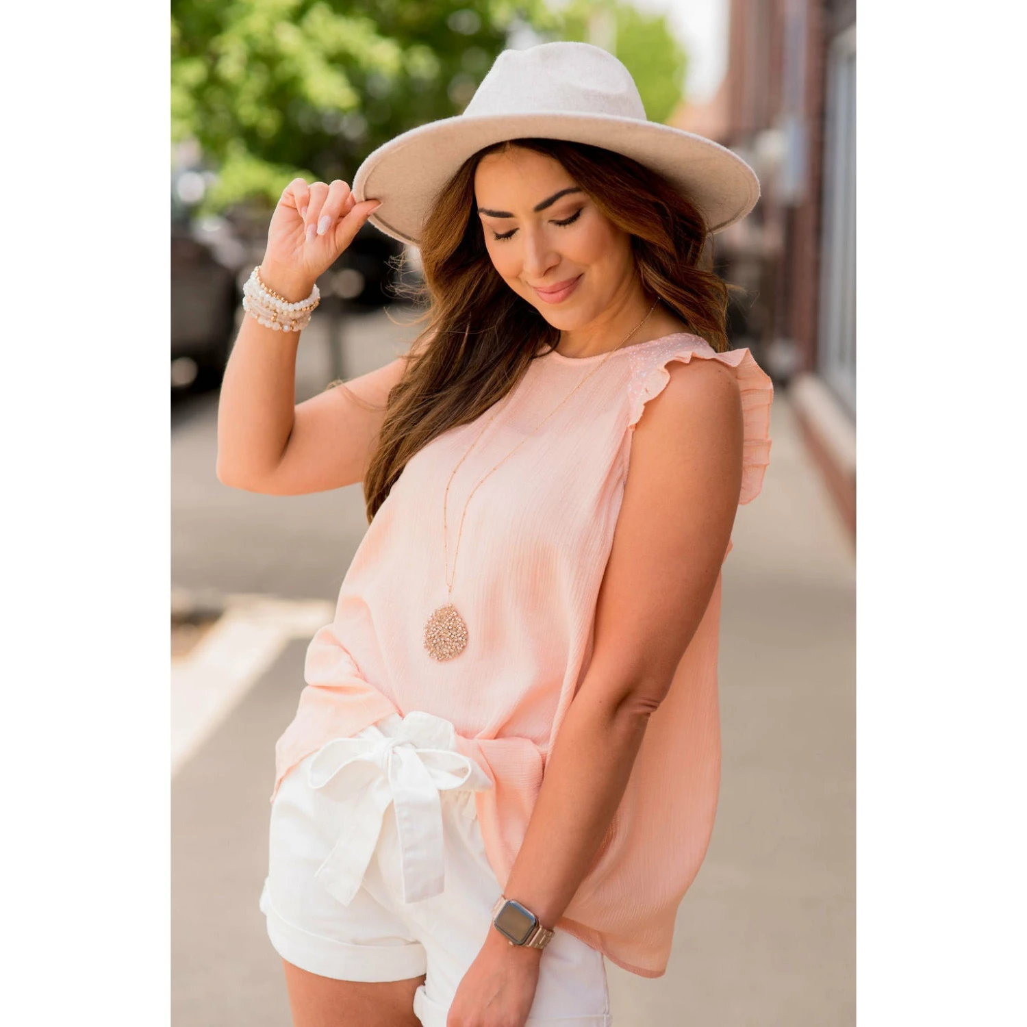 Mini Cheetah Print Criss Cross Back Tank 6 Mini Cheetah Print Criss Cross Back Tank - Image 6