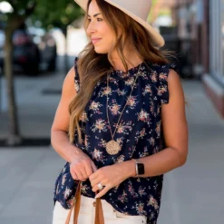 Mini Bouquets Ruffle Trim Tank 27 Mini Bouquets Ruffle Trim Tank -Women's Clothing Store BB 6806 eacc45d6 34c6 4187 8681 af5ff0d86262 593837