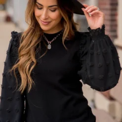 Textured Dot Sleeve Blouse 33 Textured Dot Sleeve Blouse -Women's Clothing Store BB 6810 6eeb4ce3 6735 42ae b404 6df0edc527ad 436989