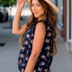 Mini Bouquets Ruffle Trim Tank 28 Mini Bouquets Ruffle Trim Tank -Women's Clothing Store BB 6810 ac89c298 7862 4eff b688 9e28c4acd199 894149