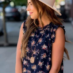 Mini Bouquets Ruffle Trim Tank 22 Mini Bouquets Ruffle Trim Tank -Women's Clothing Store BB 6815 73a9fe1e 8153 4793 be06 7d8c128ed11a 130961